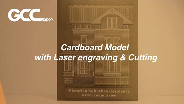 Cardboard Model with laser Engraving & Cutting